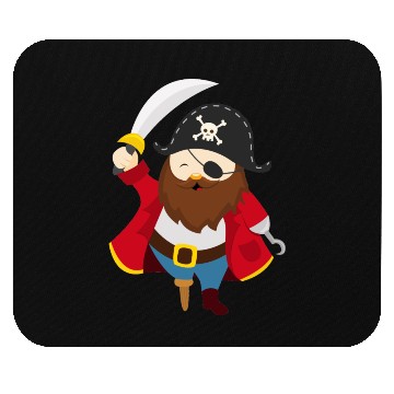 Discover Pirate captain Mouse Pads