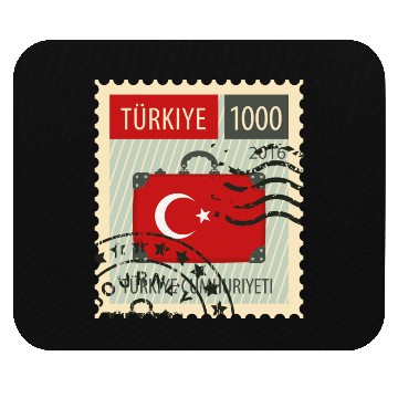 Discover stamp turkey Mouse Pads