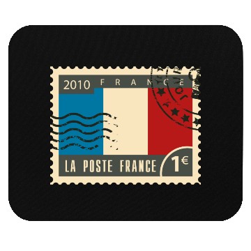 Discover france post stamp Mouse Pads