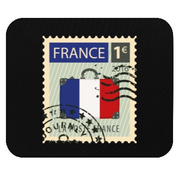 Discover stamp france Mouse Pads