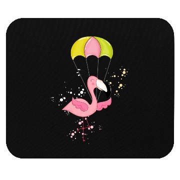 Discover flying flamingo Mouse Pads