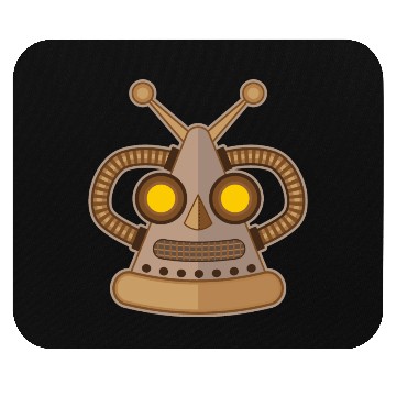 Discover Robot mask Mouse Pads