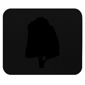 Discover tree silhouette Mouse Pads