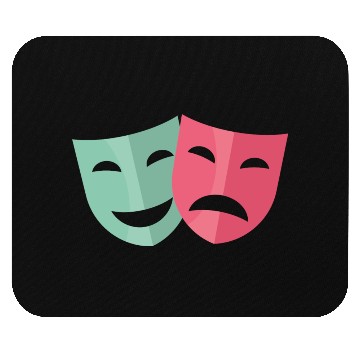 Discover theater mask Mouse Pads