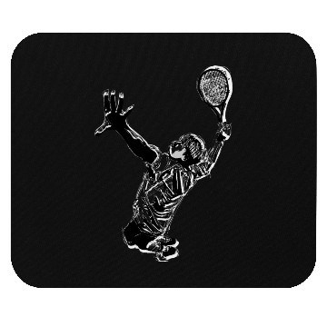 Discover tennis player Mouse Pads