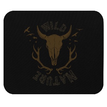 Discover buffalo skull Mouse Pads
