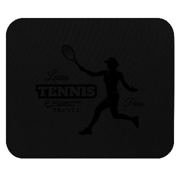 Discover tennis logo Mouse Pads