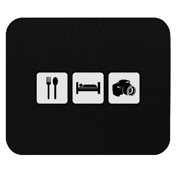 Discover eat sleep photography Mouse Pads