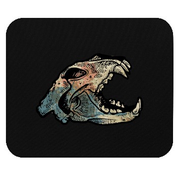 Discover tiger skull Mouse Pads