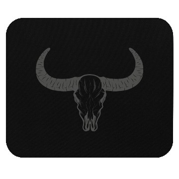 Discover buffalo skull Mouse Pads