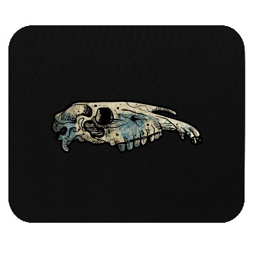 Discover horse skull Mouse Pads