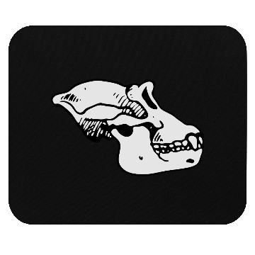 Discover ape skull Mouse Pads