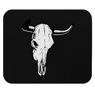 Discover buffalo skull Mouse Pads