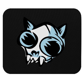 Discover cat skull Mouse Pads