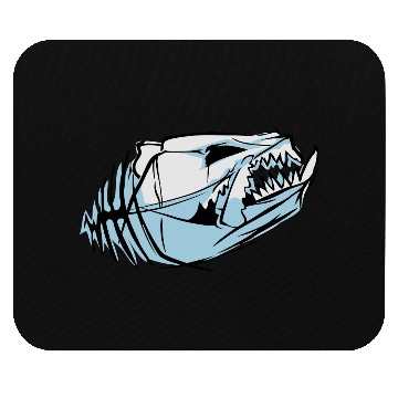Discover dog skull Mouse Pads