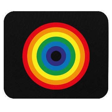 Discover Rainbow circle Mouse Pads
