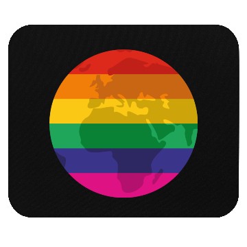Discover Rainbow earth Mouse Pads