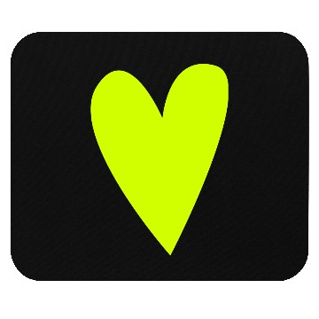 Discover Green heart Mouse Pads