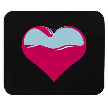 Discover Ocean heart Mouse Pads