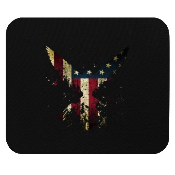 Discover Merica Eagle American eagle with US flag Mouse Pads