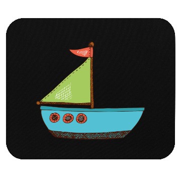 Discover sailing boat Mouse Pads