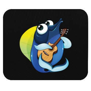 Discover guitarist fish Mouse Pads