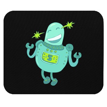 Discover 13 robot 20 png vectorstock 4842445 Mouse Pads