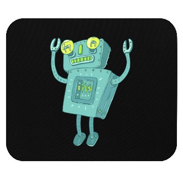 Discover 03 robot 11 png vectorstock 4842445 Mouse Pads