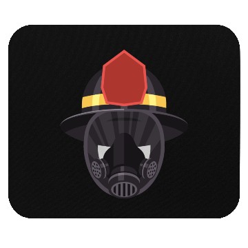 Discover firefighter helmet Mouse Pads