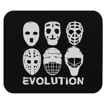 Discover hockey goalie mask evolution Mouse Pads