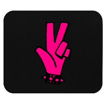 Discover Punk Hand Peace Mouse Pads