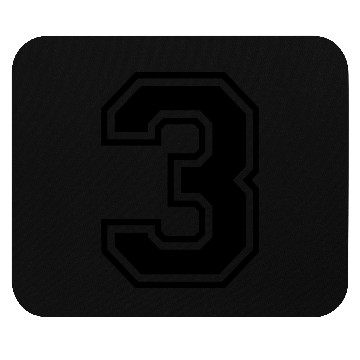 Discover Number 3 three college style counting gift Mouse Pads