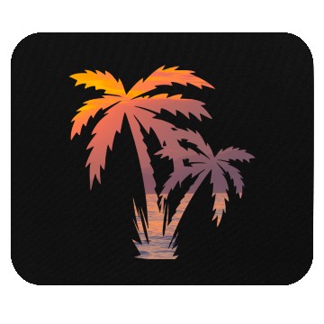 Discover California Palm Tree Sunset Mouse Pads
