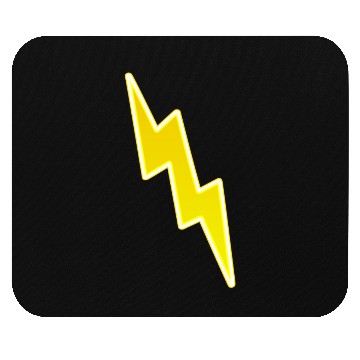 Discover Zap - Yellow Lightning Bolt Mouse Pads