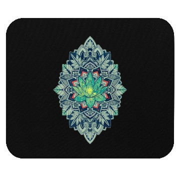 Discover Lotus of The Mandala Mouse Pads
