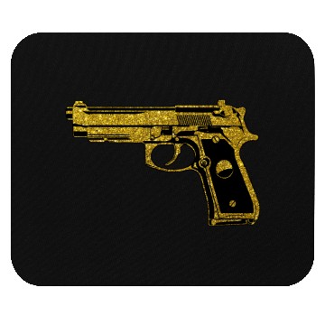 Discover Golden Gun - Pistol Weapon Fire Ammo Mouse Pads