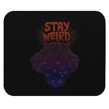 Discover Stay Weird Mouse Pads