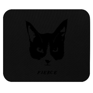 Discover Fierce Cat Face Mouse Pads