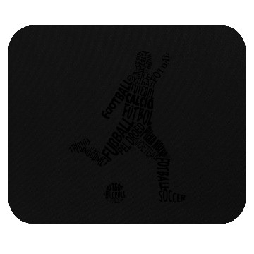 Discover Soccer Languages Typography Mouse Pads