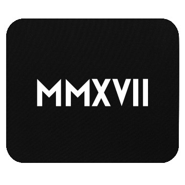 Discover MMXVII White Mouse Pads
