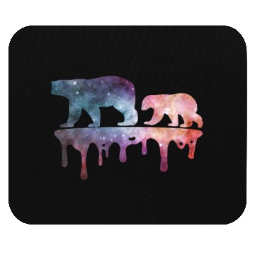 Discover Ice Bear in Space Mouse Pads