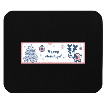 Discover Happy Holidays Mouse Pads