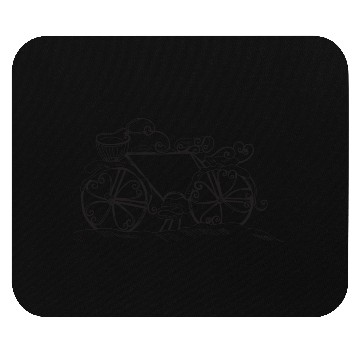 Discover Bike in the snow Mouse Pads