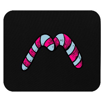 Discover Candy canes "M" Mouse Pads
