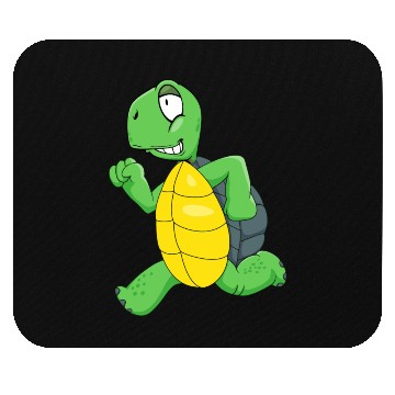 Discover running turtle Mouse Pads