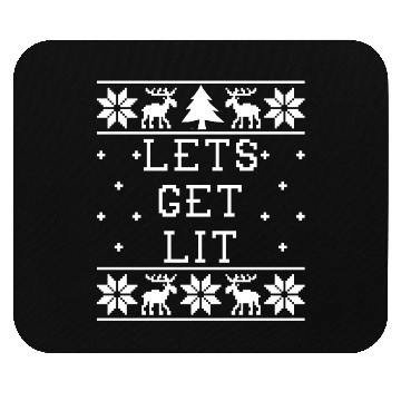 Discover Lets Get Lit - Ugly Christmas Mouse Pads
