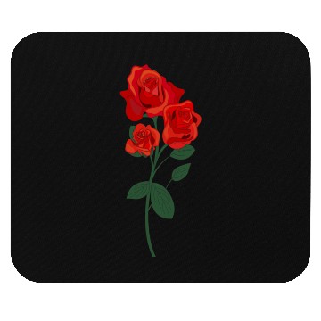 Discover red rose Mouse Pads