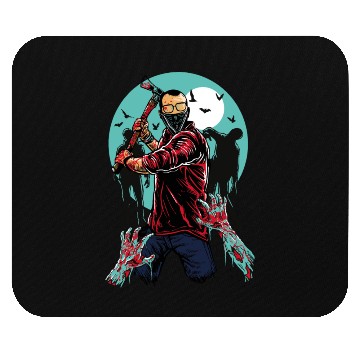 Discover zombie killer Mouse Pads