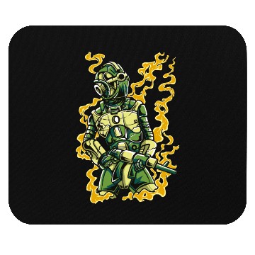 Discover Robot Soldier Mouse Pads