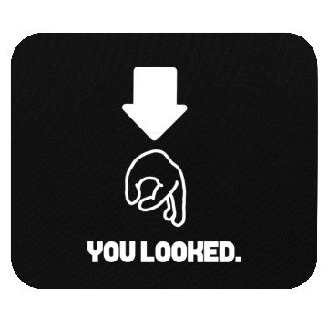 Discover You Looked Funny Hand Circle Game Point Arrow Down Mouse Pads